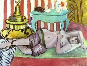 Henri Matisse œuvres - Odalisque avec l’écharpe verte nue fauvisme abstrait Henri Matisse